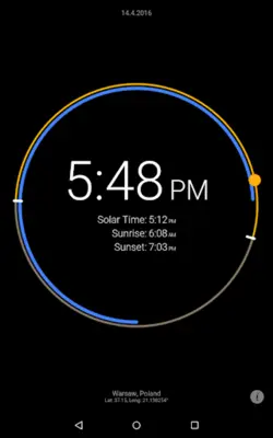 Sun Clock Free android App screenshot 2